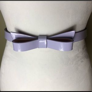 NWT Kate Spade patent leather classic bow belt